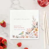 Elegant Boho rustiek Wildflower Baby shower Servet (Insitu)
