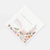 Elegant Boho rustiek Wildflower Baby shower Servet (Hoek)