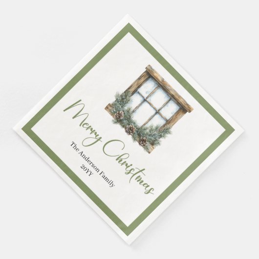 Elegant Boho Scandinavian Christmas Napkins Servet (Hoek)