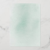 Elegant Boho Succulents Silver Greenery Wedding Folie Uitnodiging (Achterkant)