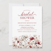 Elegant Boho Summer Herfst Wildflower Vrijgezellen Kaart (Voorkant)