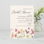 Elegant Boho Summer Wildflower Vrijgezellenfeest Kaart (Staand voorkant)