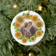 Elegant Boho Sunflower Rustic Personalized Wedding