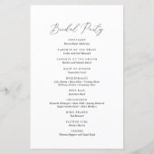 Elegant Boho Terracotta Floral Wedding Programma (Achterkant)