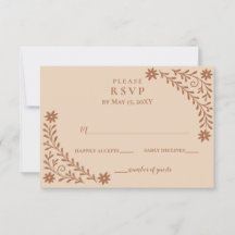 Elegant Boho Terracotta Floral Wedding