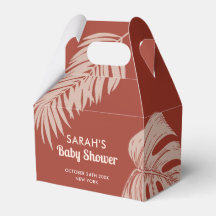 Elegant Boho Tropical Leaves Baby shower