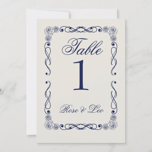 Elegant Boho Trouwtafel Nummer | Oude Rijken Kaart (Voorkant)