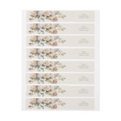 Elegant Boho Vintage Wilde Bloemen Trouwadres (Vel)
