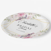 Elegant Boho Vrijgezellenfeest Papieren Bordje (Gekanteld)