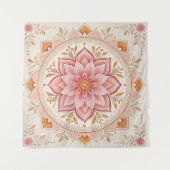 Elegant Boho Wall Tapestry 57in Square Design Wandkleed (Voorkant (horizontaal))