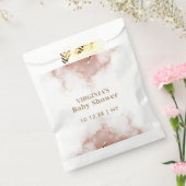 Elegant Boho Waterverf Agaat Goud Baby shower Bedankzakje (Gezegeld)