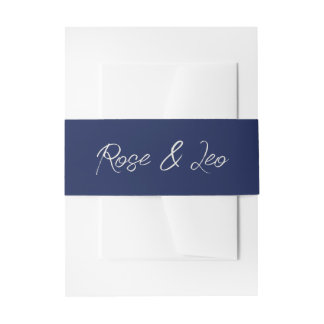 Elegant Boho Wedding Invitation Belly Band | Uitnodigingen Wikkel