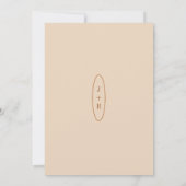 Elegant Boho Wedding Invitation Kaart (Achterkant)