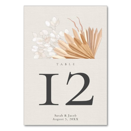 Elegant Boho Wedding Kaart (Voorkant)