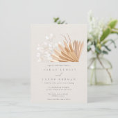 Elegant Boho Wedding Kaart (Staand voorkant)