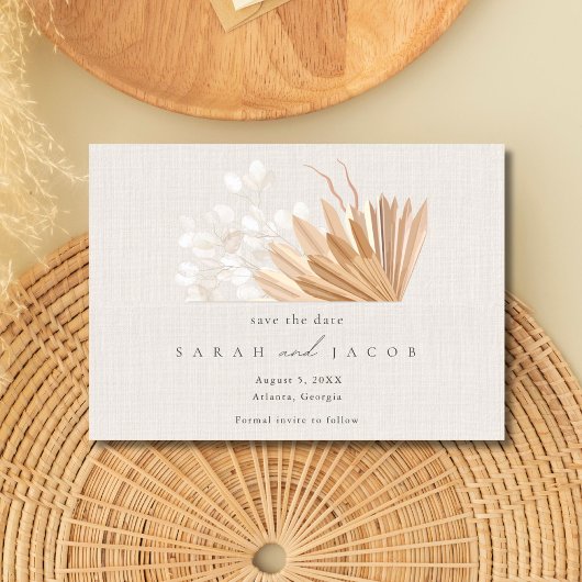 Elegant Boho Wedding Save The Date