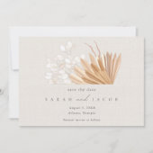 Elegant Boho Wedding Save The Date (Voorkant)