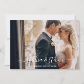 Elegant Boho Wedding with Beige & Yellow Flowers Bedankkaart (Voorkant)