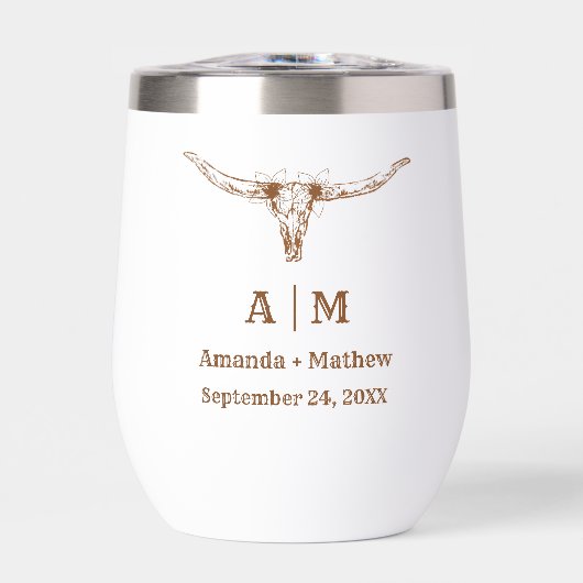 Elegant Boho Western Cowboy Bruiloft (Voorkant)