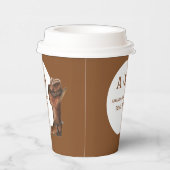 Elegant Boho Western Cowboy Bruiloft Dank u Papieren Bekers (Rechts)