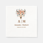 Elegant Boho Western Cowboy Bruiloft Servet (Voorkant)