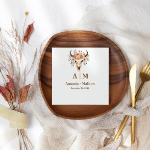 Elegant Boho Western Cowboy Bruiloft Servet