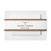 Elegant Boho Western Cowboy Bruiloft Uitnodigingen Wikkel (Voorkant Voorbeeld)