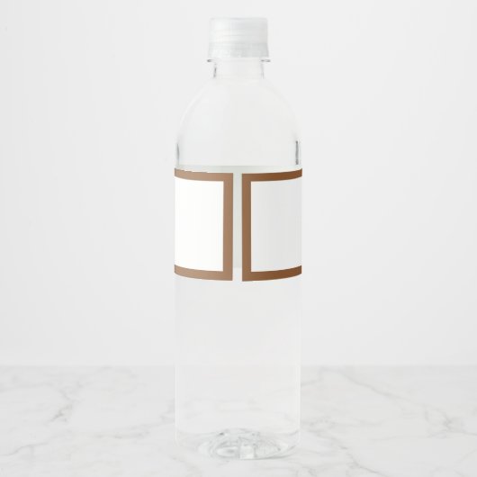 Elegant Boho Western Cowboy Bruiloft Waterfles Etiket (Achterkant)