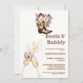 Elegant Boho Western Cowboy Vrijgezellenfeest Kaart (Voorkant)