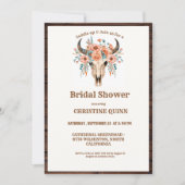 Elegant Boho Western Cowboy Vrijgezellenfeest Kaart (Voorkant)