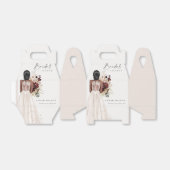 Elegant Boho White Wedding Gown Vrijgezellenfeest Bedankdoosjes (Uitgevouwen)