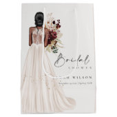 Elegant Boho White Wedding Gown Vrijgezellenfeest Medium Cadeauzakje (Achterkant)