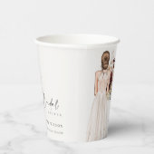 Elegant Boho White Wedding Gown Vrijgezellenfeest Papieren Bekers (Rechts)