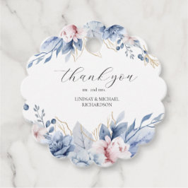 Elegant Boho Wildflower baby shower Bedankjes Labels