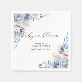 Elegant Boho Wildflower baby shower Servet