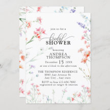 Elegant Boho Wildflower Bloemen Vrijgezellenfeest