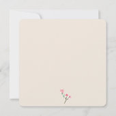 Elegant Boho Wildflower Bloemen Vrijgezellenfeest Kaart (Achterkant)