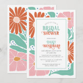 Elegant Boho Wildflower Bloemen Vrijgezellenfeest Kaart (Voorkant / Achterkant)