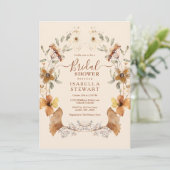 Elegant Boho Wildflower Elegant Vrijgezellenfeest Kaart (Staand voorkant)