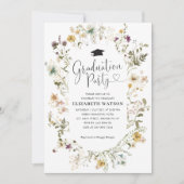 Elegant Boho Wildflower Floral Gradual Party Kaart (Voorkant)