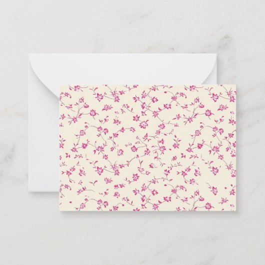 Elegant Boho Wildflower Gepersonaliseerde banketba Notitiekaartje (Achterkant)