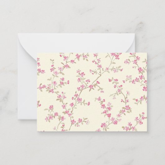 Elegant Boho Wildflower Gepersonaliseerde banketba Notitiekaartje (Achterkant)