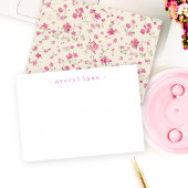 Elegant Boho Wildflower Gepersonaliseerde banketba Notitiekaartje