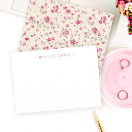 Elegant Boho Wildflower Gepersonaliseerde banketba Notitiekaartje