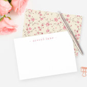 Elegant Boho Wildflower Gepersonaliseerde banketba Notitiekaartje