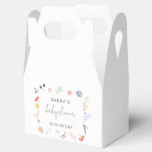 Elegant Boho Wildflower Lijst Baby shower Bedankdoosjes (Geopend)