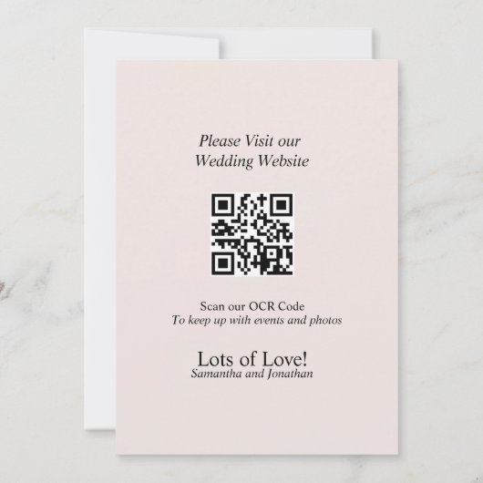 Elegant BOHO Wildflower Sla de Kaart Datum op (Achterkant)