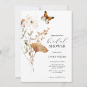 Elegant Boho Wildflower Vrijgezellenfeest Kaart (Voorkant)