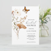 Elegant Boho Wildflower Vrijgezellenfeest Kaart (Staand voorkant)