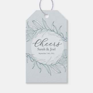 Elegant Boho Wildflower Wedding Cadeaulabel